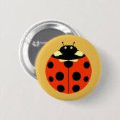 Eine Ladybug Button (Vorne & Hinten)