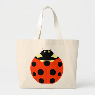 Eine Ladybug Jumbo Stoffbeutel
