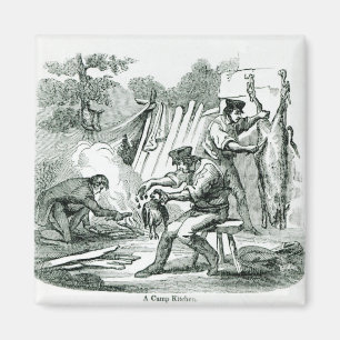 Eine Lager Küche, 1856 Magnet