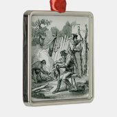 Eine Lager Küche, 1856 Silbernes Ornament (Rechts)