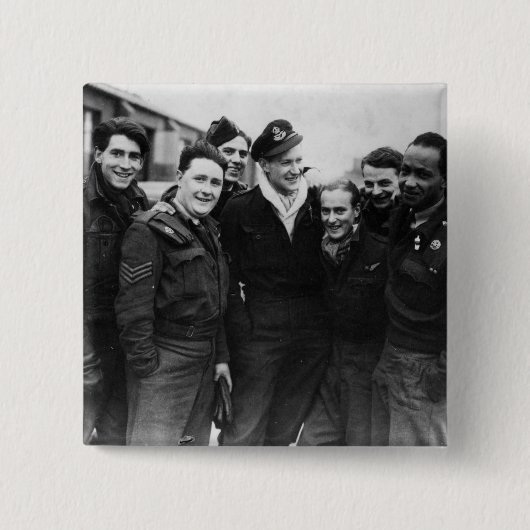 Eine Lancaster-Bomber-Crew Button (Vorderseite)