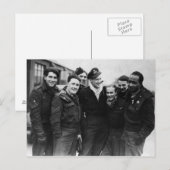Eine Lancaster-Bomber-Crew Postkarte (Vorne/Hinten)