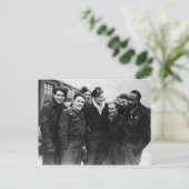 Eine Lancaster-Bomber-Crew Postkarte (Stehend Vorderseite)
