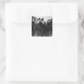 Eine Lancaster-Bomber-Crew Quadratischer Aufkleber (Tasche)