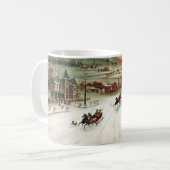 Eine Land-Weihnachtsszene Kaffeetasse (Vorderseite Links)