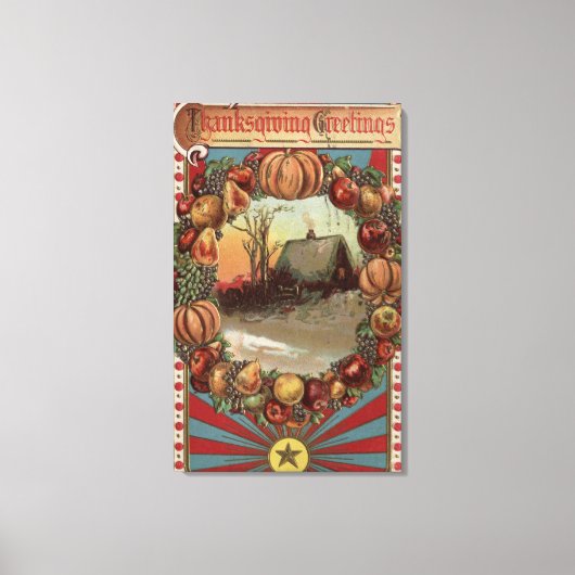 Eine landesweite Szene mit produktiven Grenzen Leinwanddruck (Vorderseite)