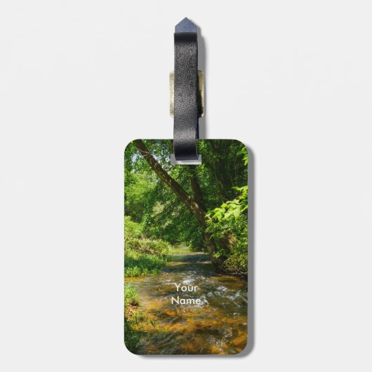 Eine Landkrebse Gepäckanhänger (Rückseite vertikal)