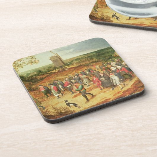 Eine ländliche Hochzeit Getränkeuntersetzer (Linke Seite)