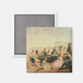 Eine Landschaft am Meer Magnet (Vorderseite/Rückseite)