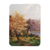 Eine Landschaft im Frühling durch Adolf Kaufmann Magnet (Vertikal)