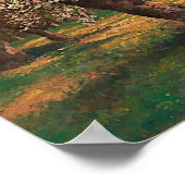 Eine Landschaft im Frühling durch Adolf Kaufmann Poster (Ecke)