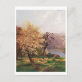 Eine Landschaft im Frühling durch Adolf Kaufmann Postkarte (Vorderseite)