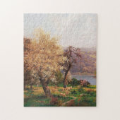 Eine Landschaft im Frühling durch Adolf Kaufmann Puzzle (Vertikal)