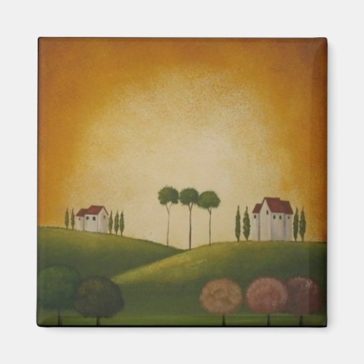 Eine Landschaft in der Toskana Magnet (Vorne)