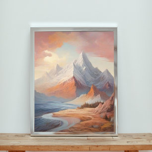 Eine Landschaft in digitaler Wasserfarbe Fotodruck