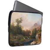 Eine Landschaft mit einer Schmiede Laptopschutzhülle (Vorne Rechts)