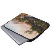 Eine Landschaft mit einer Schmiede Laptopschutzhülle (Vorne Knopf)