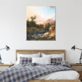 Eine Landschaft mit einer Schmiede Leinwanddruck (Insitu (Schlafzimmer))