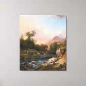 Eine Landschaft mit einer Schmiede Leinwanddruck (Vorderseite)