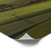 Eine Landschaft mit Hügeln und Wolken Poster (Ecke)