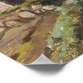 Eine Landschaft mit rosa Licht | Landschaft Poster (Ecke)