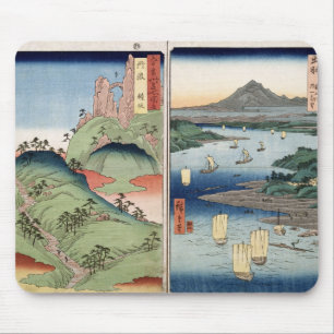 Eine Landschaft und ein Meerblick Mousepad