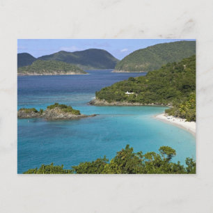 Eine Landschaft von Caneel Bay von einer Straße au Postkarte
