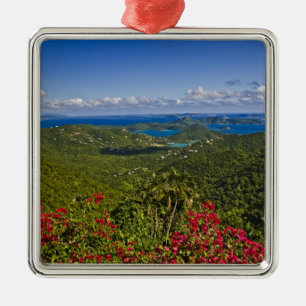 Eine Landschaft von Cruse Bay, St. John U.S Virgin Silbernes Ornament