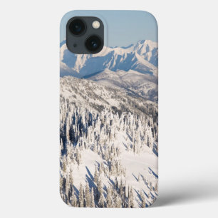 Eine landschaftliche Ansicht von Snowybergen und iPhone 13 Hülle