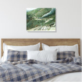 Eine Landschaftliche BahnansichtMt. Tamalpais, CA Leinwanddruck (Insitu (Schlafzimmer))