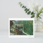 Eine Landschaftliche Eisenbahn am Ufer des Sacrame Postkarte (Stehend Vorderseite)