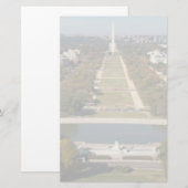Eine Landschaftsansicht des Washington DC Briefpapier (Vorne/Hinten)
