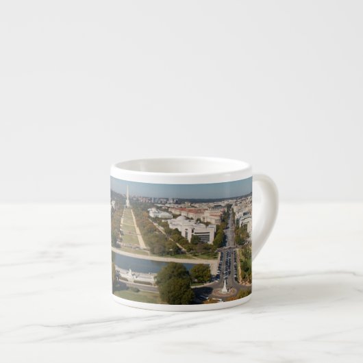 Eine Landschaftsansicht des Washington DC Espressotasse (Vorderseite Rechts)