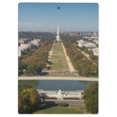 Eine Landschaftsansicht des Washington DC Klemmbrett (Rückseite)