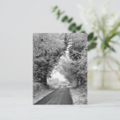 Eine Landstraße im Winter Postkarte (Stehend Vorderseite)