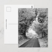 Eine Landstraße im Winter Postkarte (Vorne/Hinten)