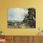 Eine Landstraße mit Bäumen und Gestalten Leinwanddruck (Insitu (Wohnzimmer))