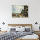 Eine Landstraße mit Bäumen und Gestalten Leinwanddruck (Insitu (Schlafzimmer))