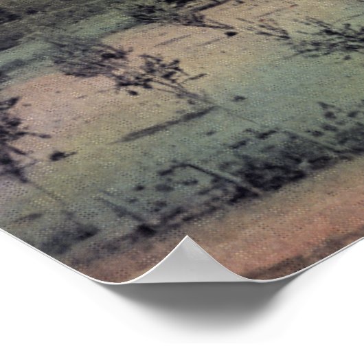 Eine Landwohnsitzlandschaft Poster (Ecke)