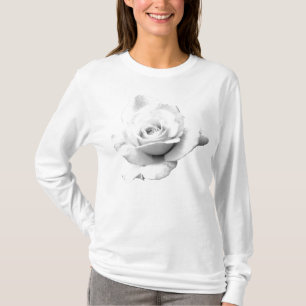 Eine lange Hülse der Rosendamen T-Shirt