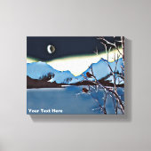 Eine lange kalte Nacht Leinwanddruck (Vorderseite)