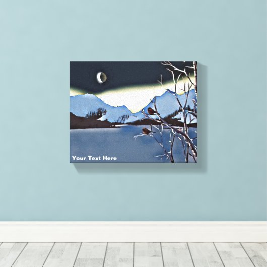 Eine lange kalte Nacht Leinwanddruck (Insitu (Holzboden))