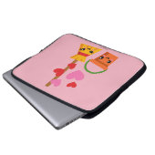 Eine lange Liebe Laptopschutzhülle (Vorne Knopf)