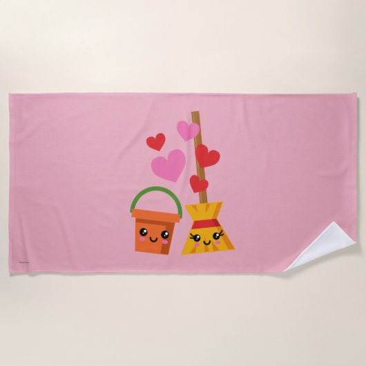 Eine lange Liebe Strandtuch (Vorderseite)