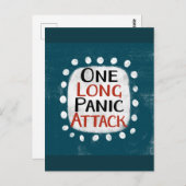 Eine lange Panikattacke auf der Postkarte (Vorne/Hinten)