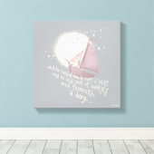 Eine lange Reise mit Max Leinwanddruck (Insitu (Holzboden))