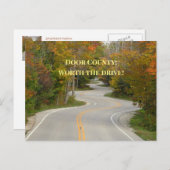 EINE LANGE STRECKE VON S-CURVES/HERBSTFARBEN/TÜR-C POSTKARTE (Vorne/Hinten)