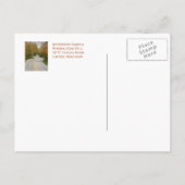 EINE LANGE STRECKE VON S-CURVES/HERBSTFARBEN/TÜR-C POSTKARTE (Rückseite)