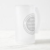 Eine lange und glückliche Pensionierung Mattglas Bierglas (VorderseiteRechts)