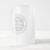 Eine lange und glückliche Pensionierung Mattglas Bierglas (Vorderseite Links)